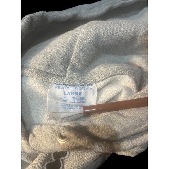 Champion Reverse Weave Hoodie Sweatshirt, light grey, size L - Picture 4 of 4